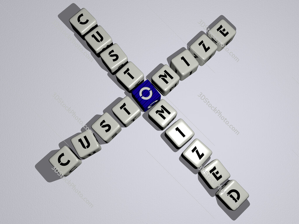 customize customized crossword by cubic dice letters
