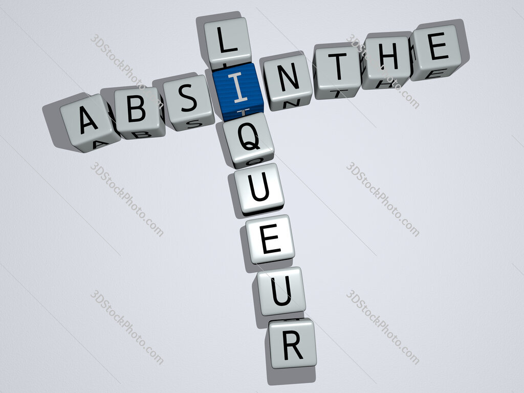 absinthe liqueur crossword by cubic dice letters