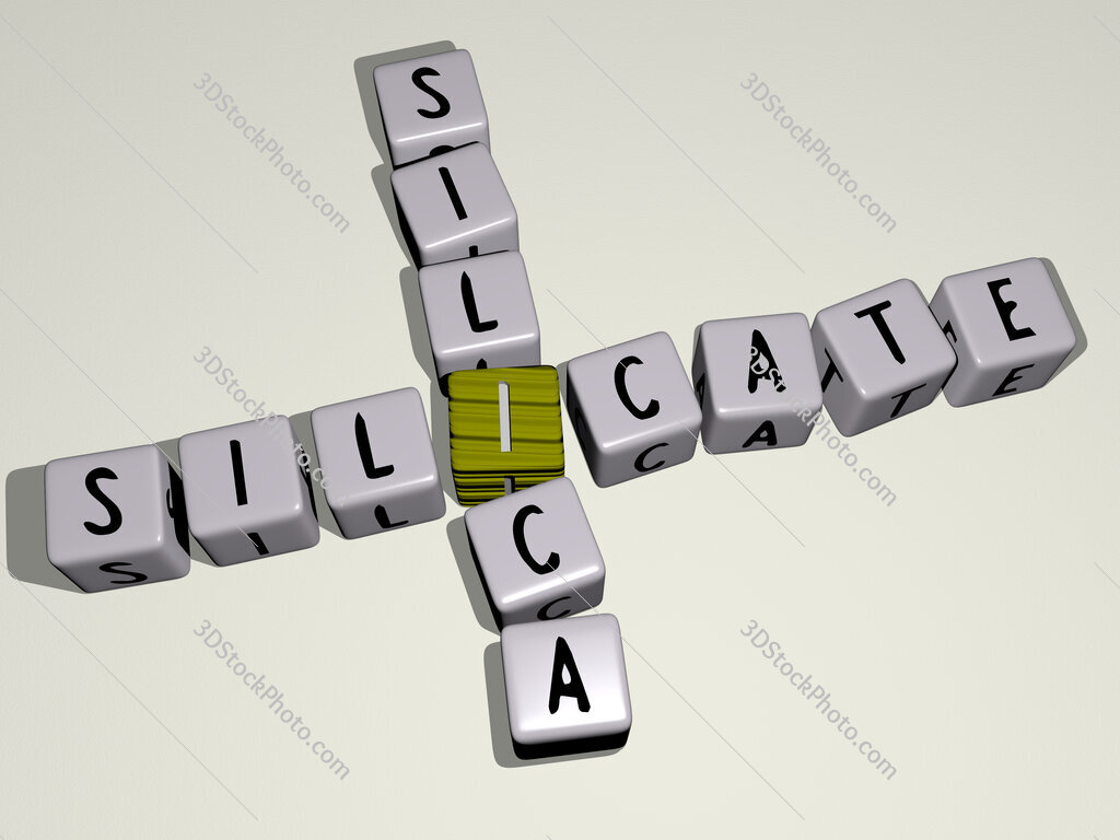 silicate silica crossword by cubic dice letters