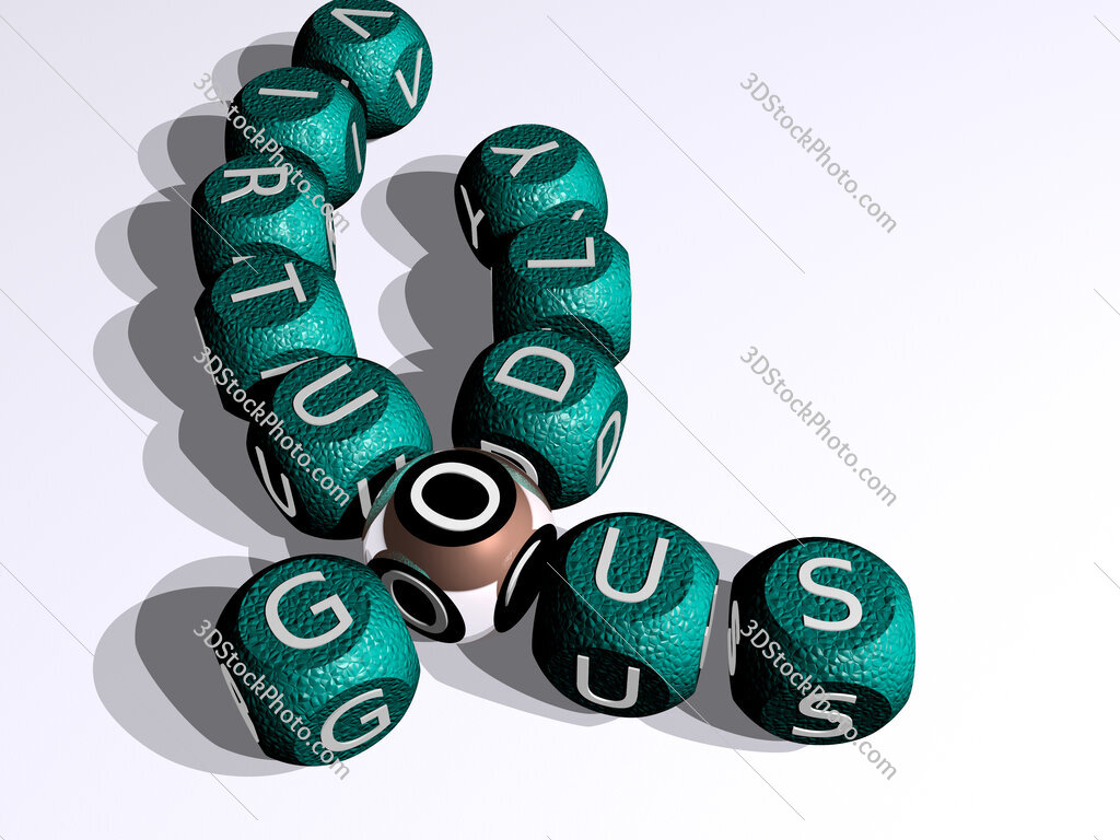 godly virtuous curved crossword of cubic dice letters