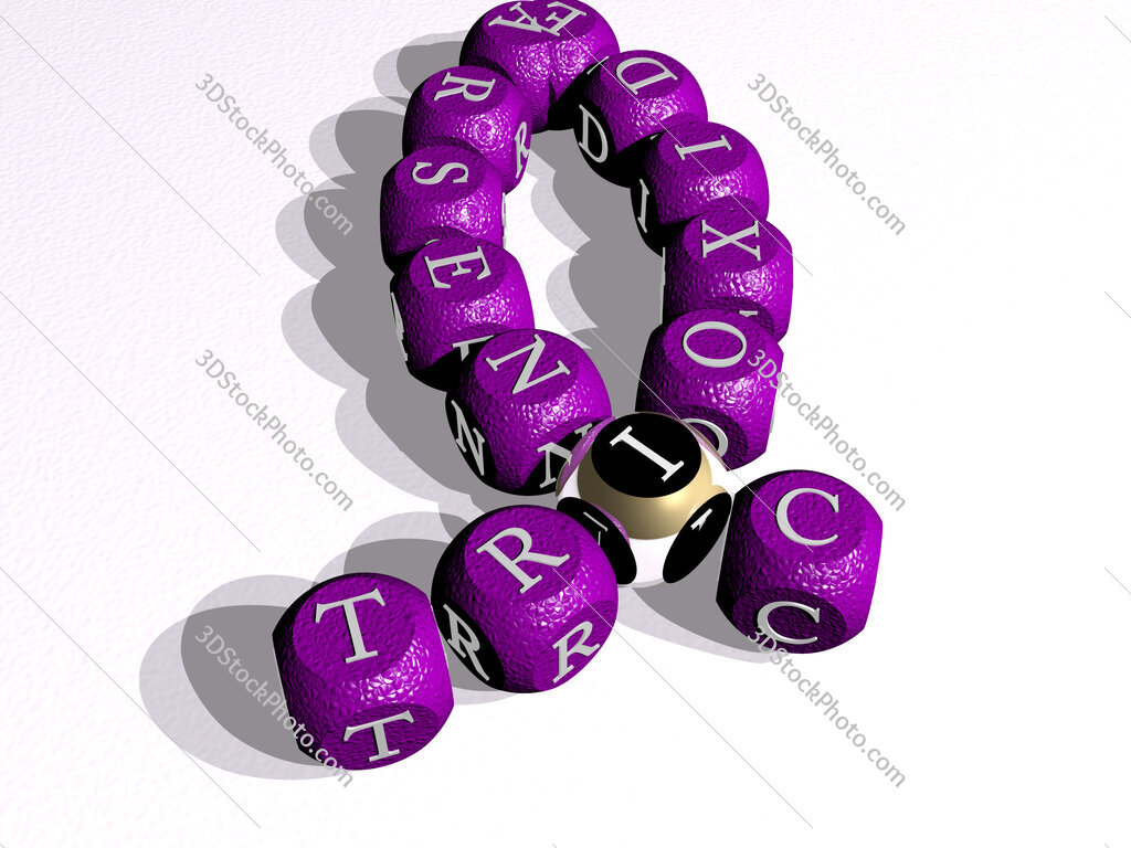 trioxide arsenic curved crossword of cubic dice letters