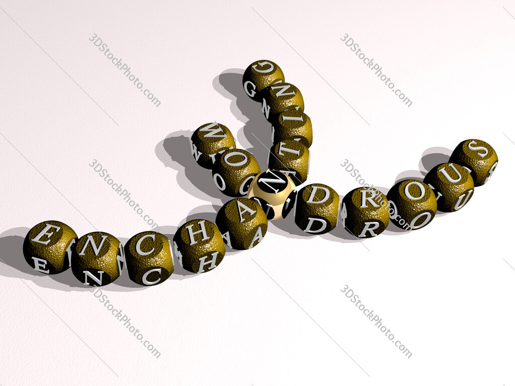 enchanting wondrous curved crossword of cubic dice letters