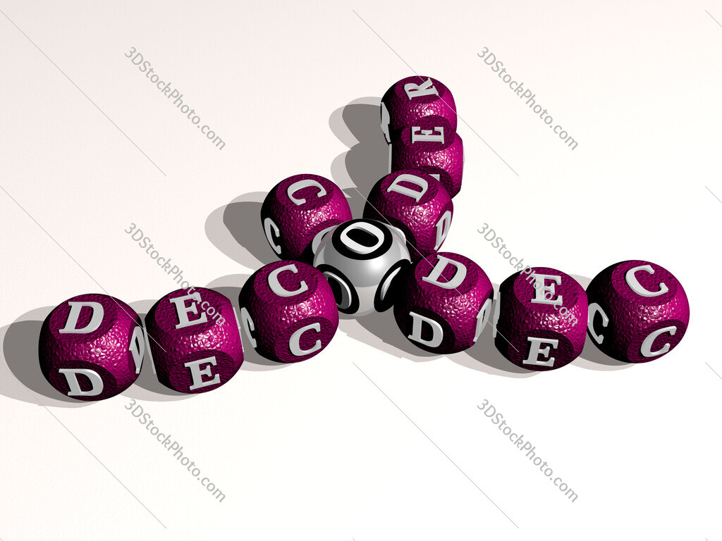 decoder codec curved crossword of cubic dice letters
