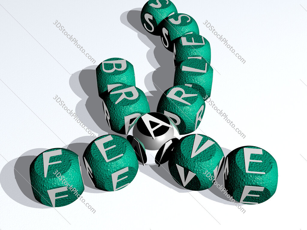 fearless brave curved crossword of cubic dice letters