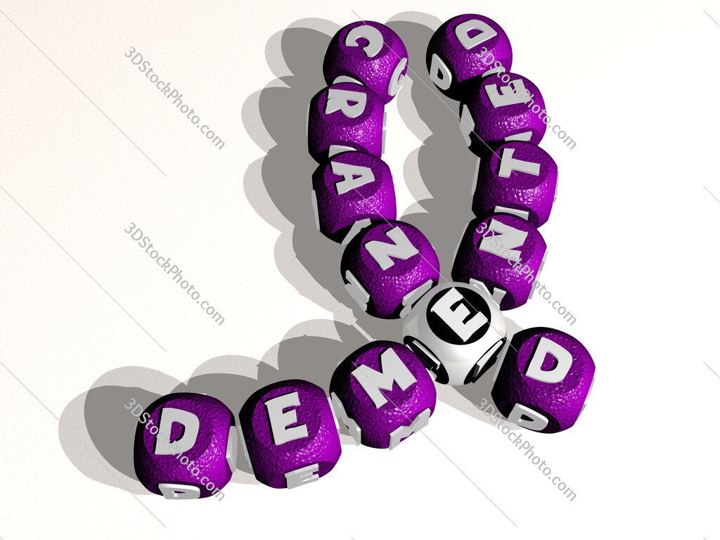 demented crazed curved crossword of cubic dice letters