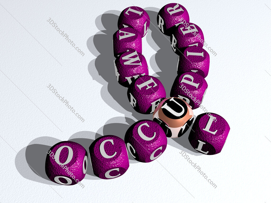 occupier lawful curved crossword of cubic dice letters