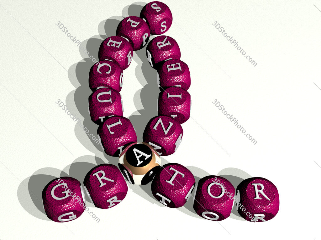 grazier speculator curved crossword of cubic dice letters