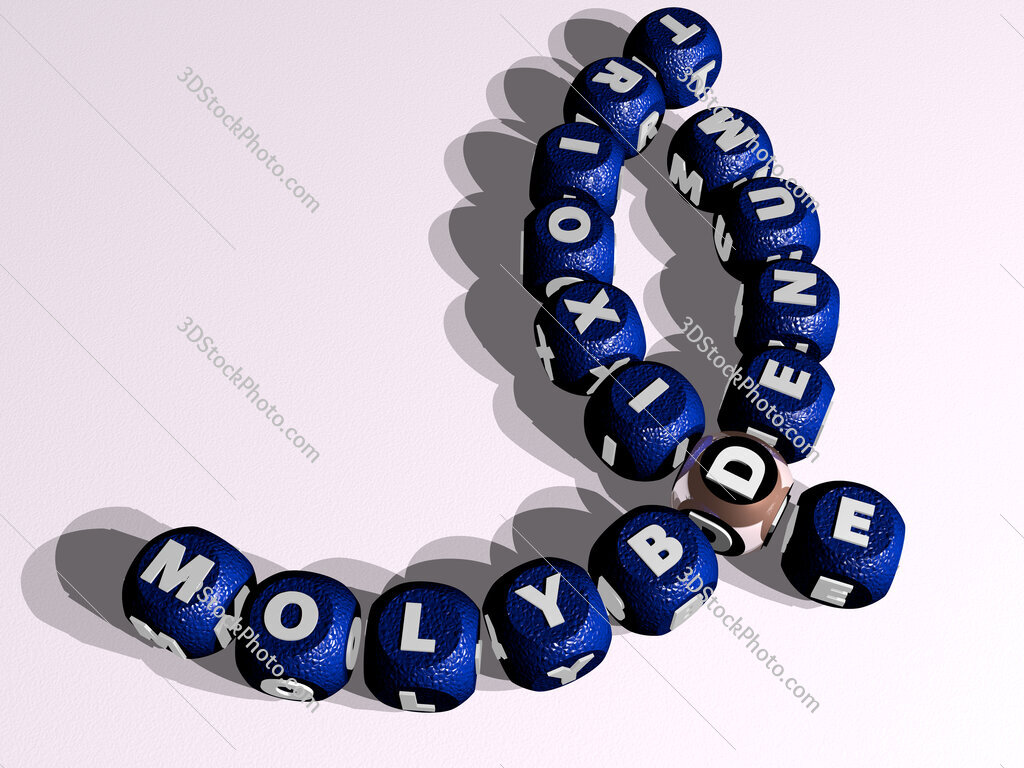 molybdenum trioxide curved crossword of cubic dice letters