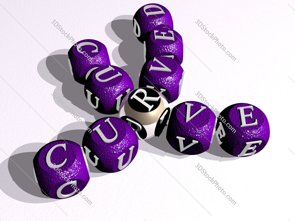 curved curve curved crossword of cubic dice letters