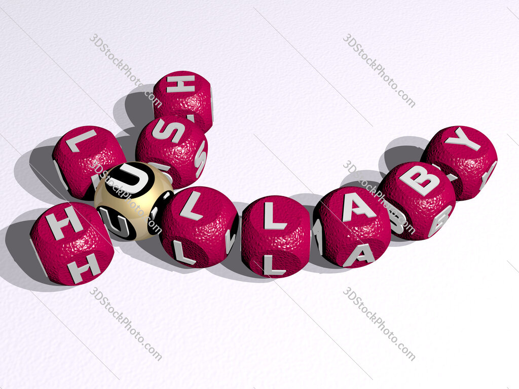 hush lullaby curved crossword of cubic dice letters