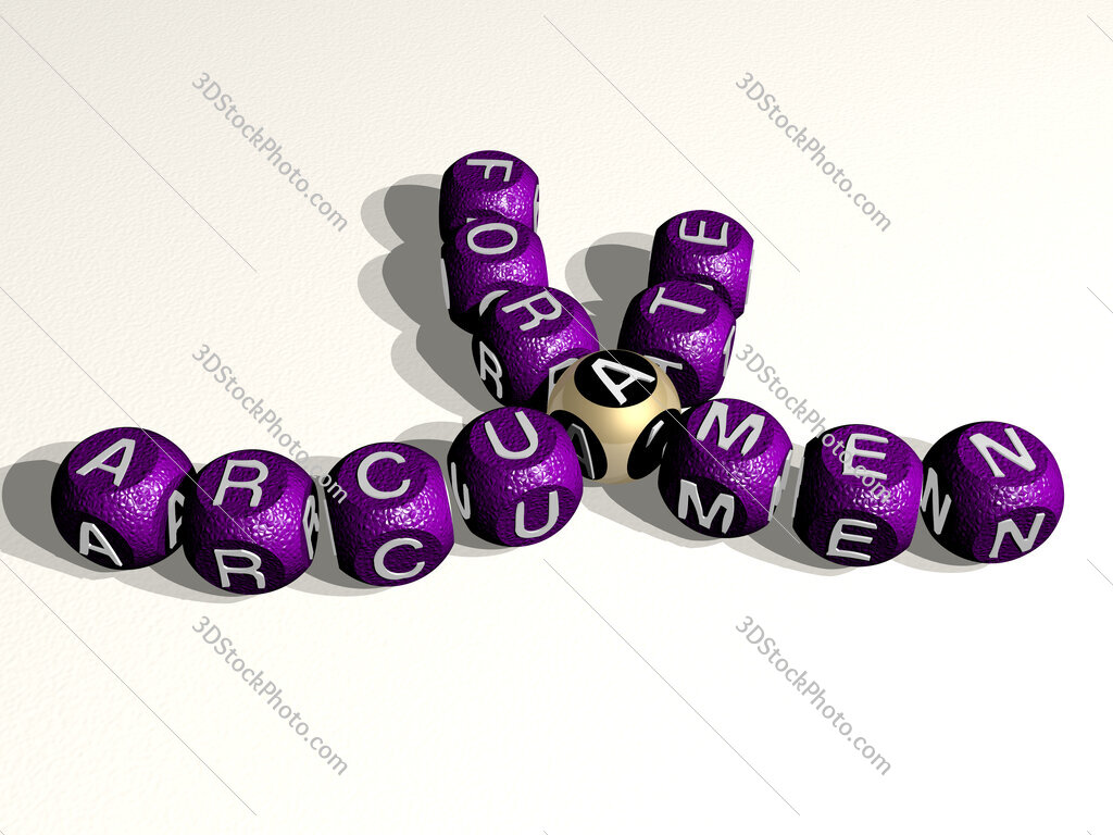arcuate foramen curved crossword of cubic dice letters