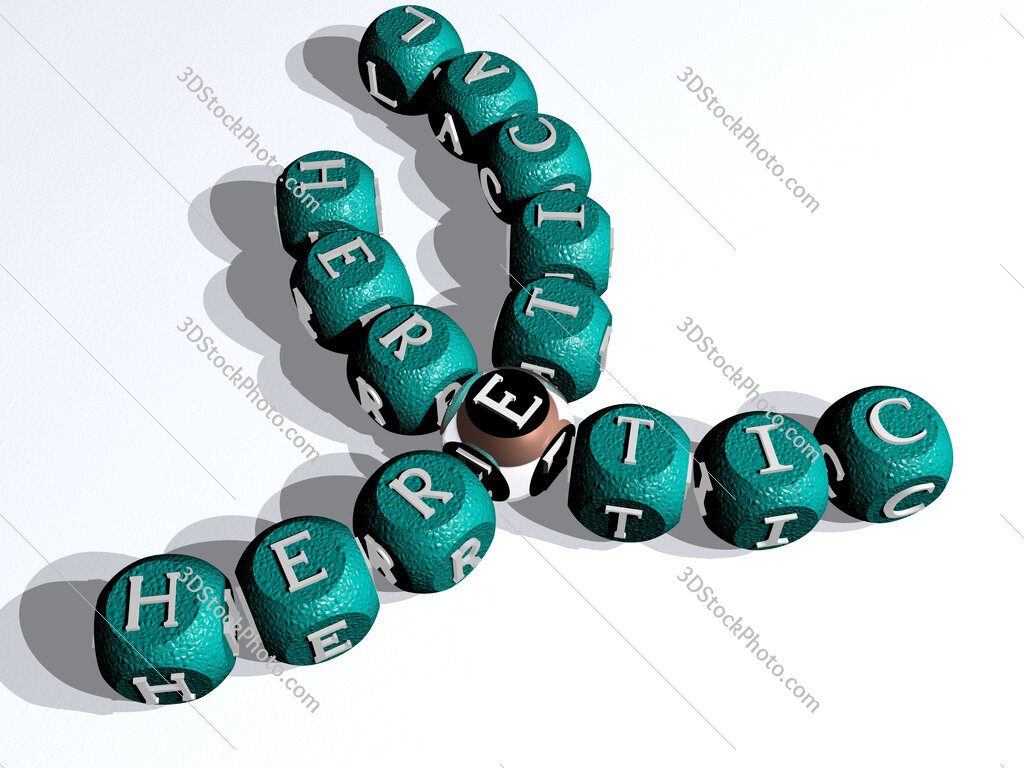 heretical heretic curved crossword of cubic dice letters