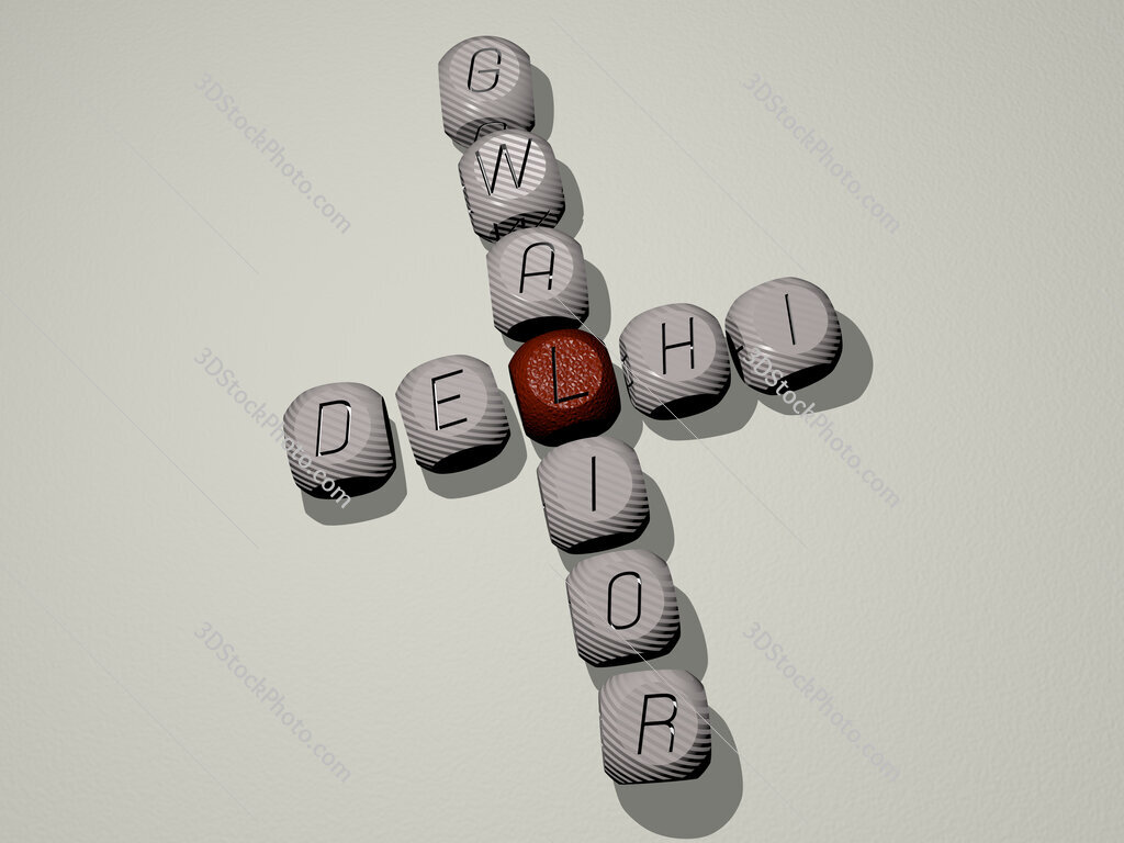 delhi gwalior crossword of dice letters in color