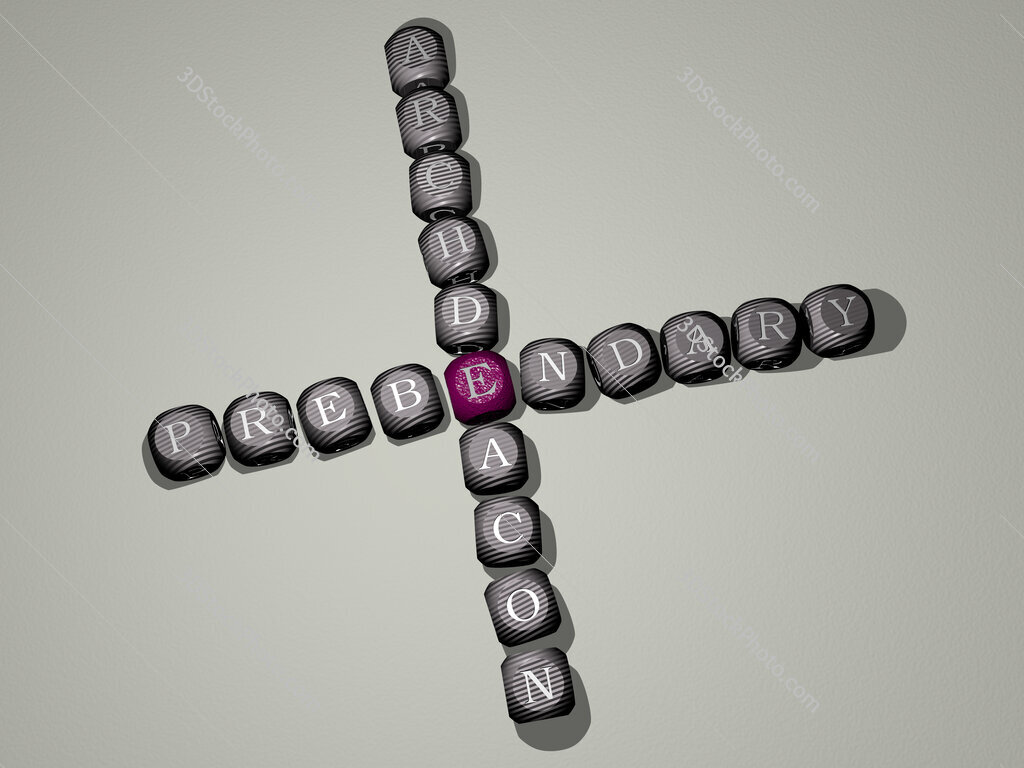 prebendary archdeacon crossword of dice letters in color