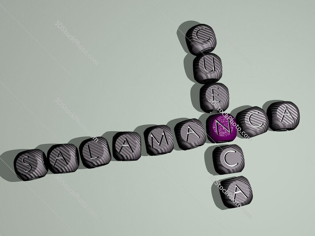 salamanca cuenca crossword of dice letters in color
