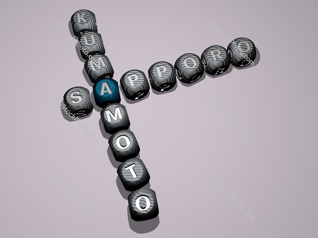 sapporo kumamoto crossword of dice letters in color