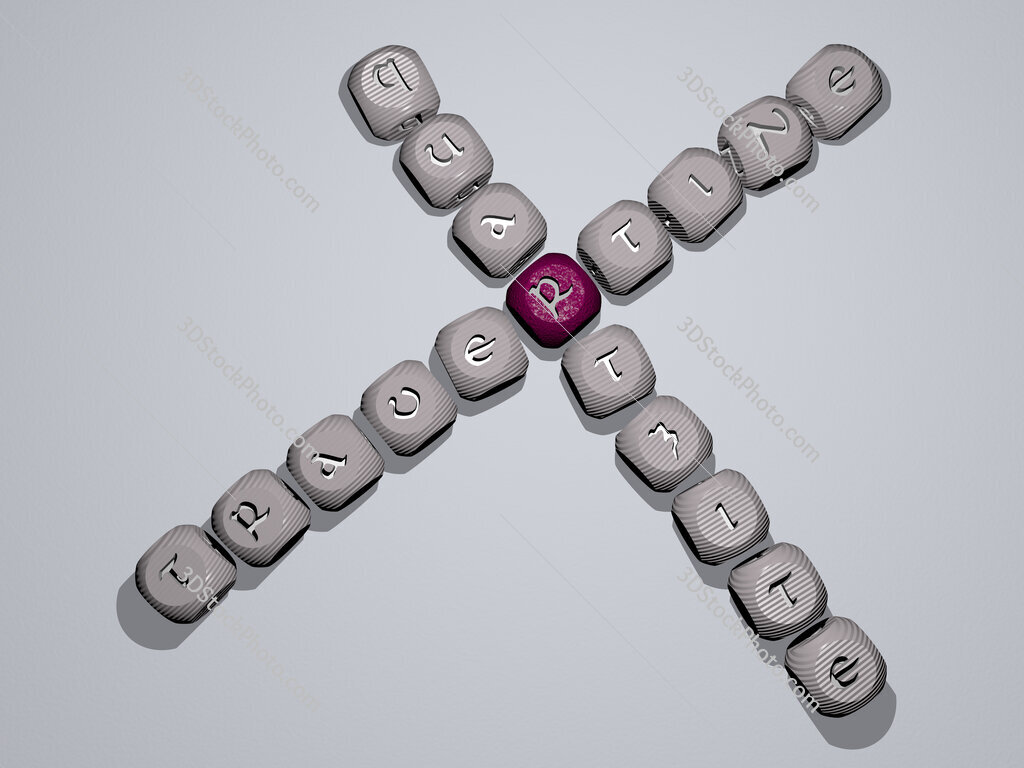 travertine quartzite crossword of dice letters in color