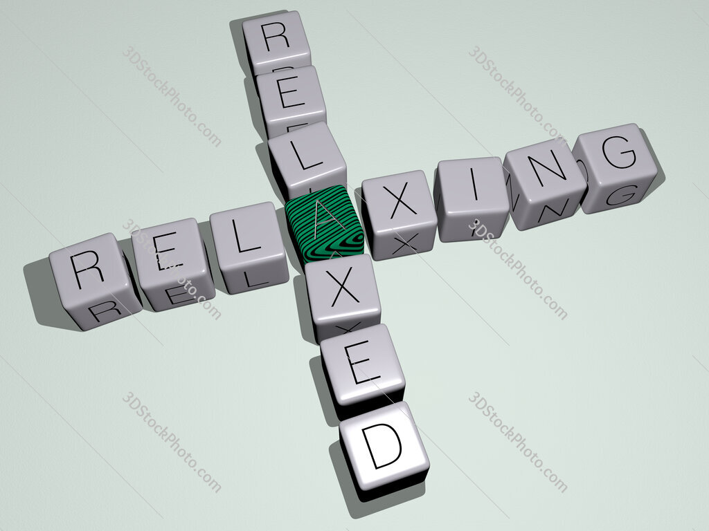 relaxing relaxed crossword by cubic dice letters