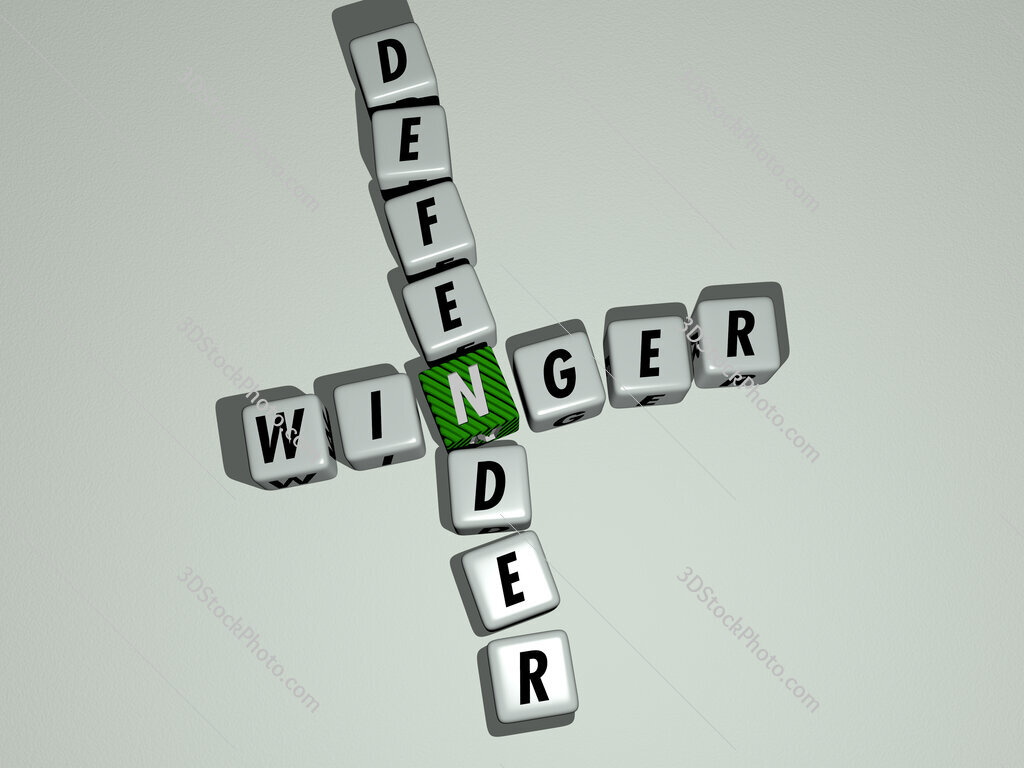 winger defender crossword by cubic dice letters