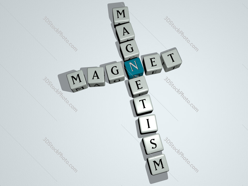 magnet magnetism crossword by cubic dice letters