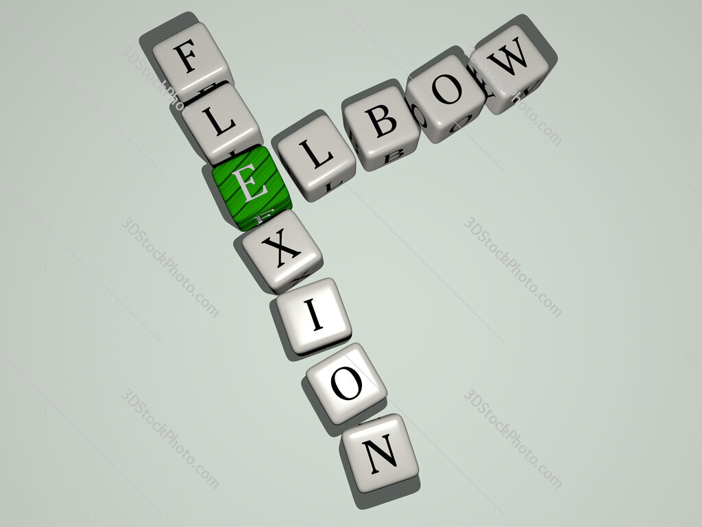 elbow flexion crossword by cubic dice letters