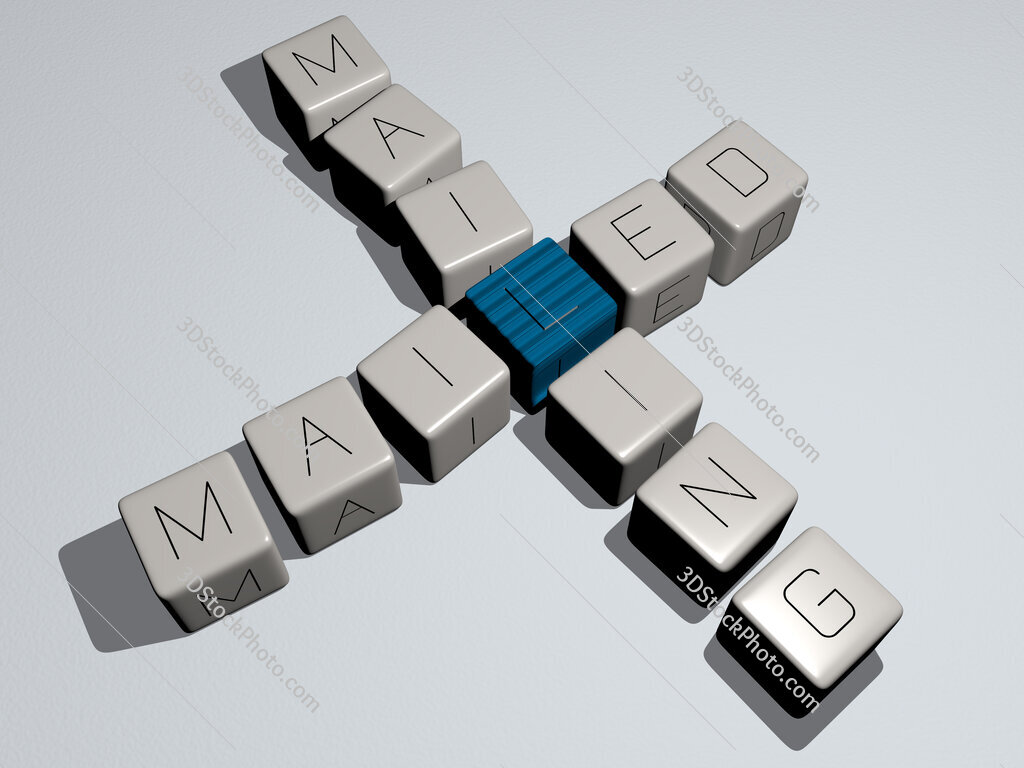 mailed mailing crossword by cubic dice letters