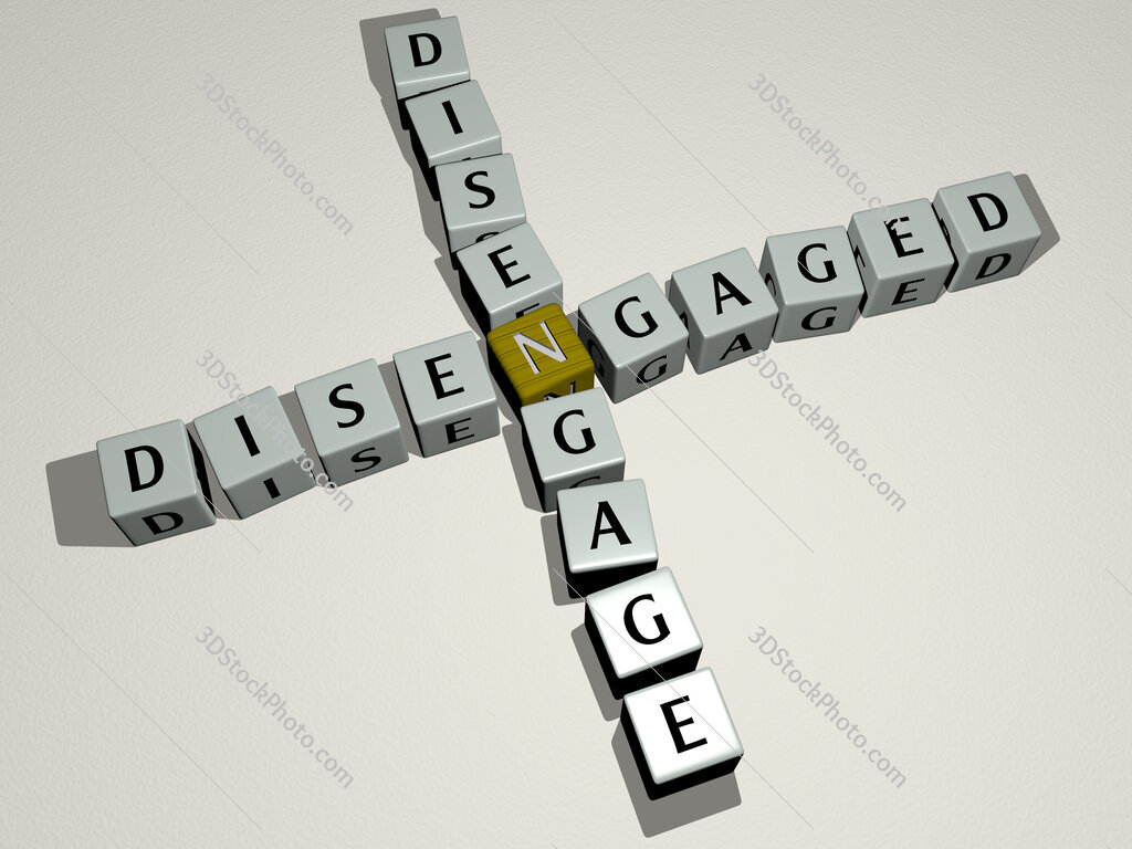 disengaged disengage crossword by cubic dice letters