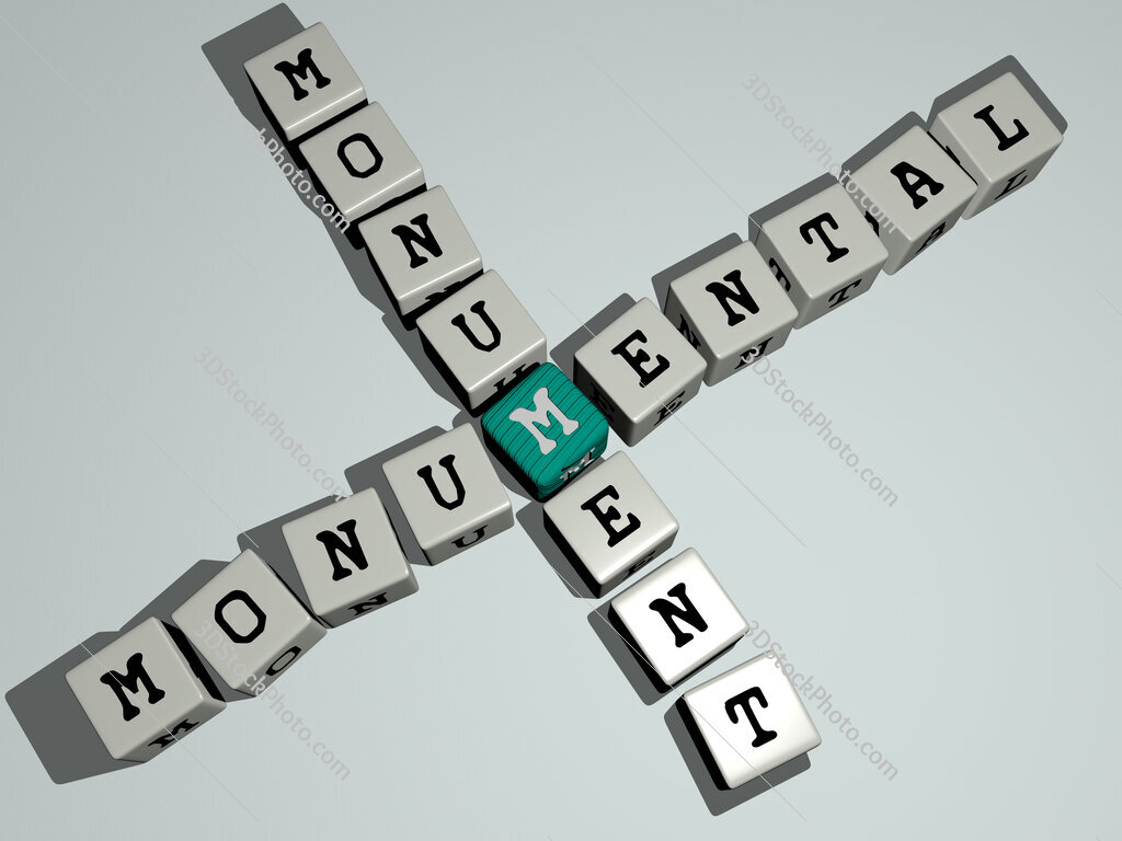 monumental monument crossword by cubic dice letters