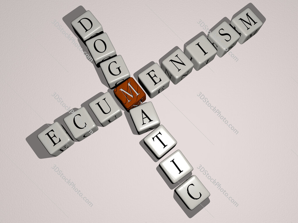 ecumenism dogmatic crossword by cubic dice letters