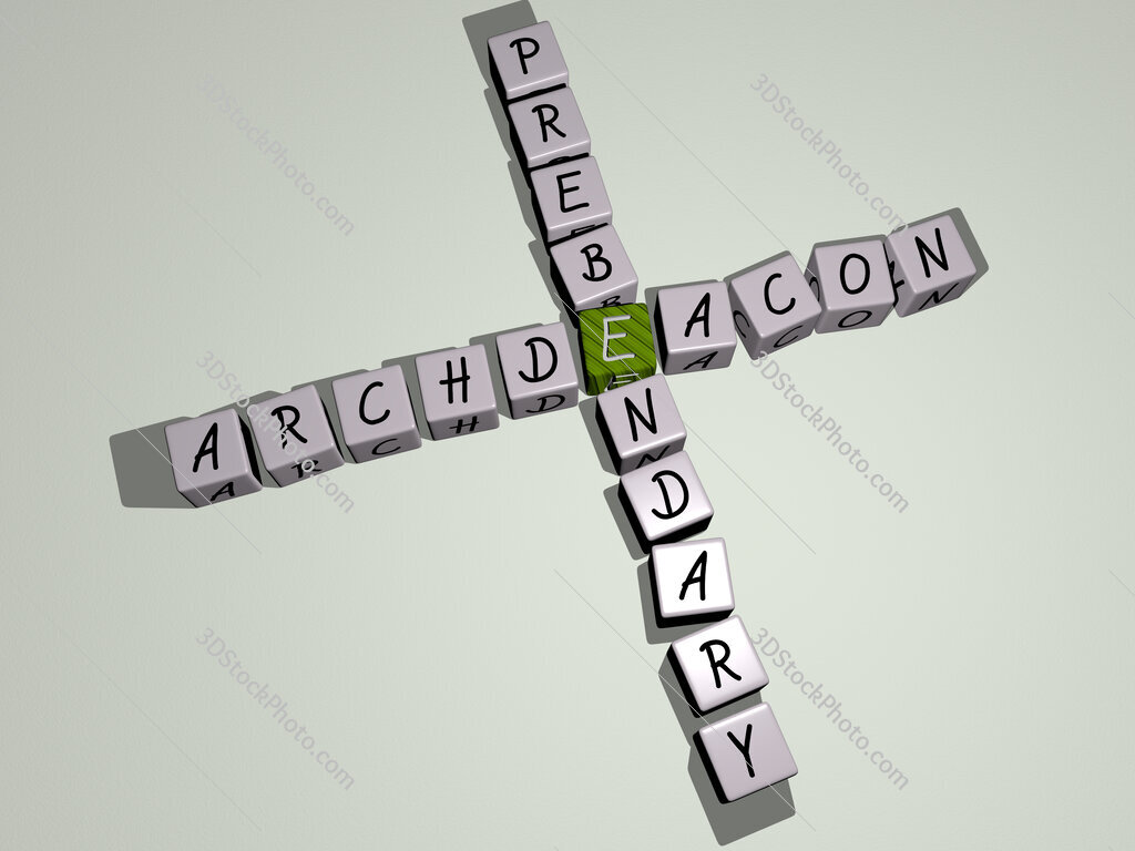 archdeacon prebendary crossword by cubic dice letters