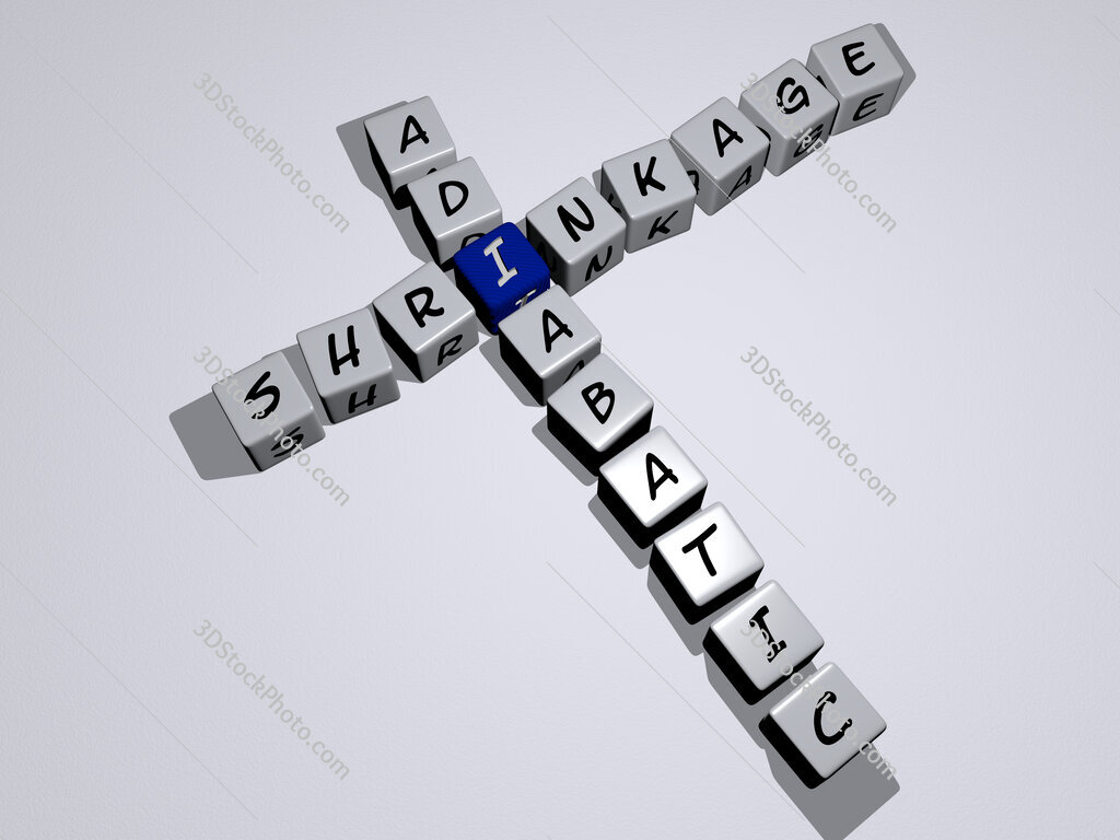 shrinkage adiabatic crossword by cubic dice letters