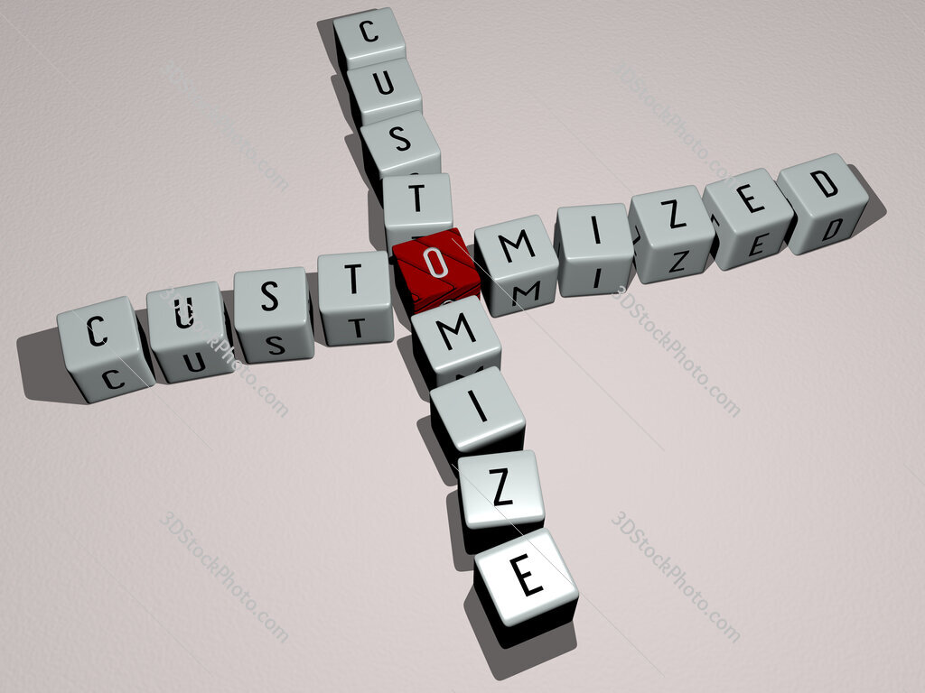 customized customize crossword by cubic dice letters