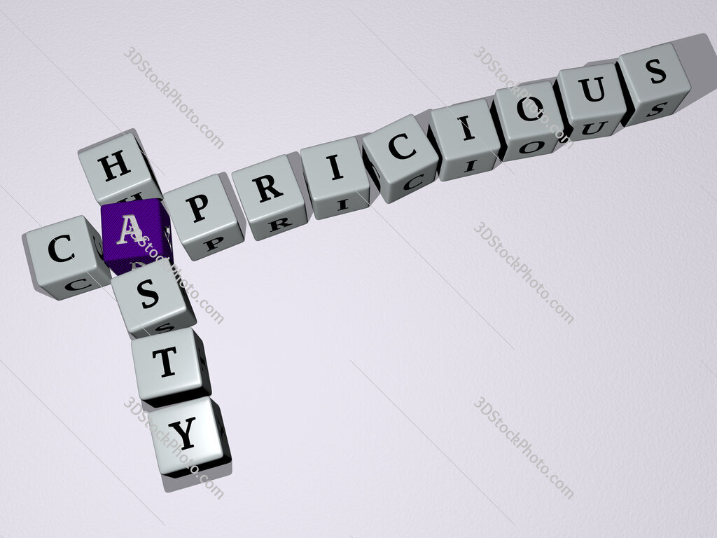 capricious hasty crossword by cubic dice letters