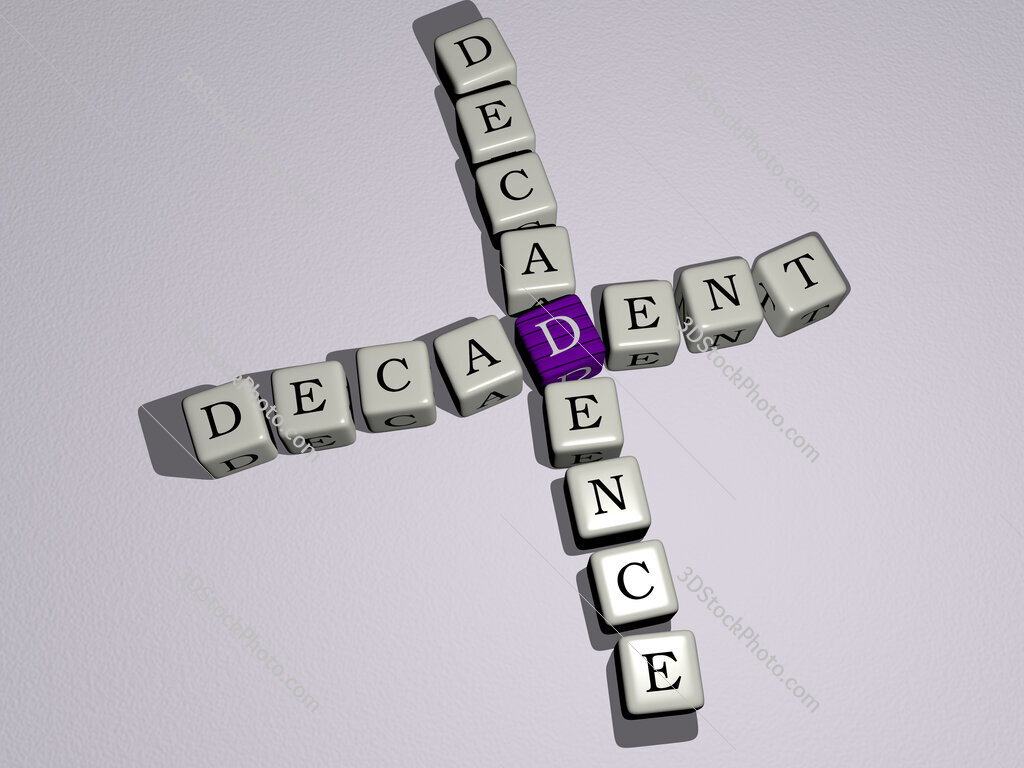 decadent decadence crossword by cubic dice letters