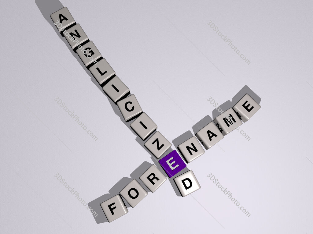 forename anglicized crossword by cubic dice letters