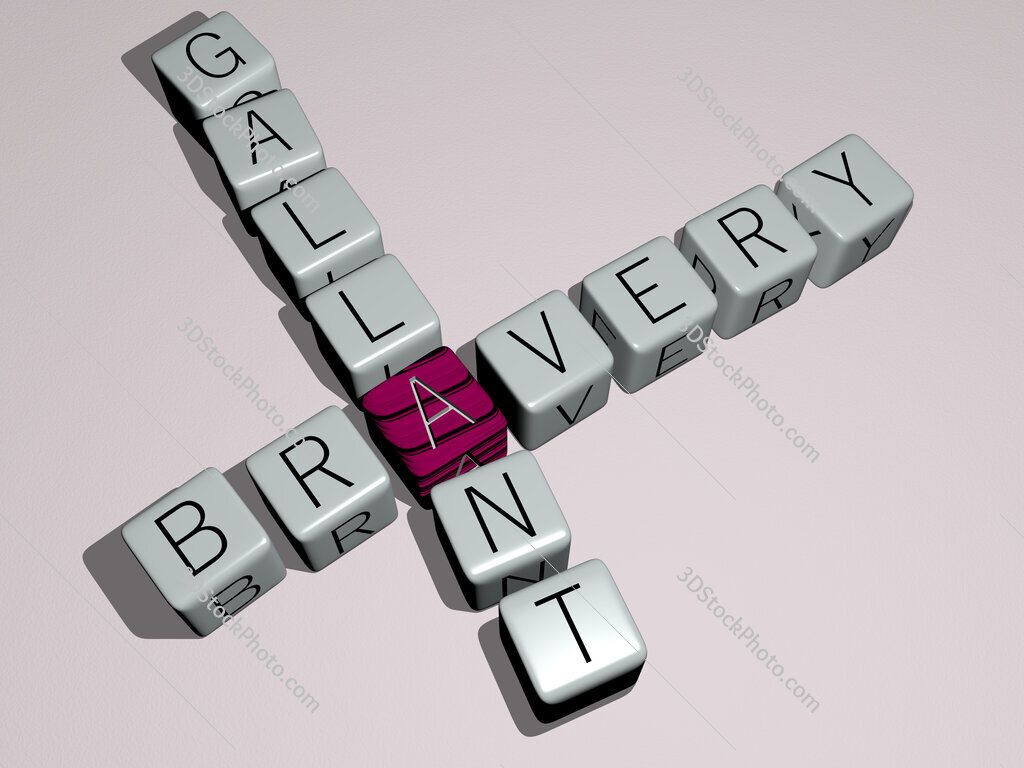 bravery gallant crossword by cubic dice letters