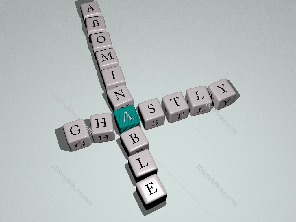 ghastly abominable crossword by cubic dice letters