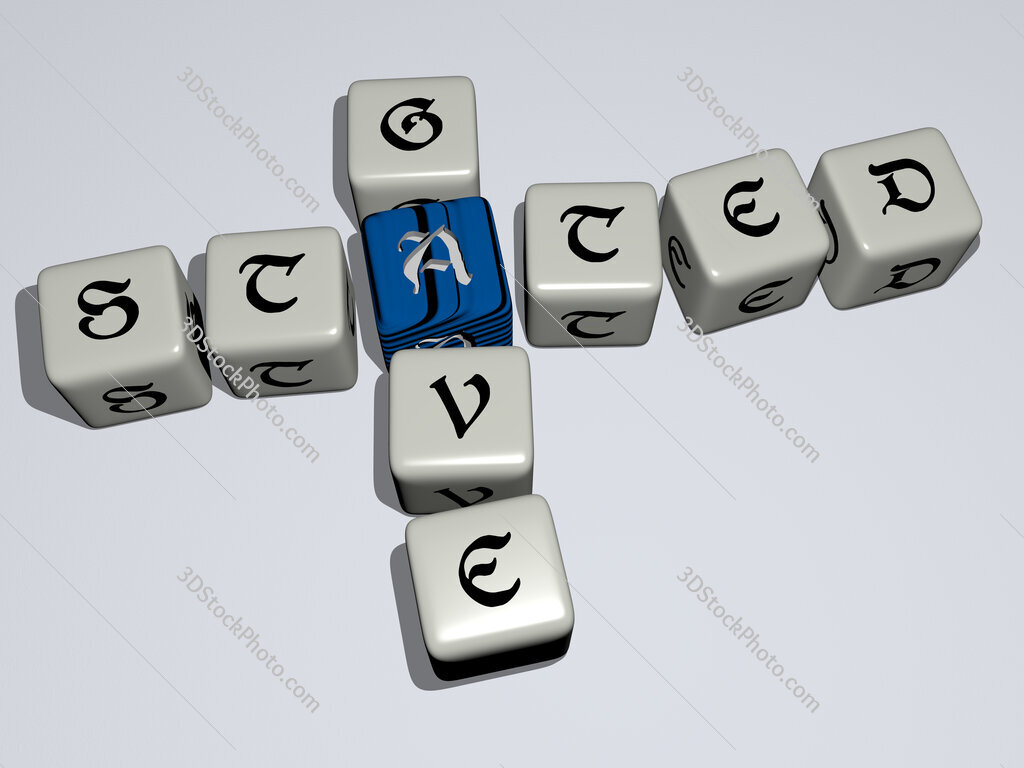 stated gave crossword by cubic dice letters