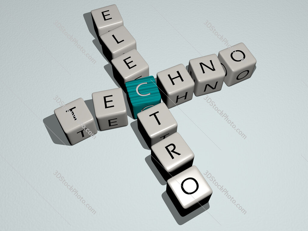 techno electro crossword by cubic dice letters
