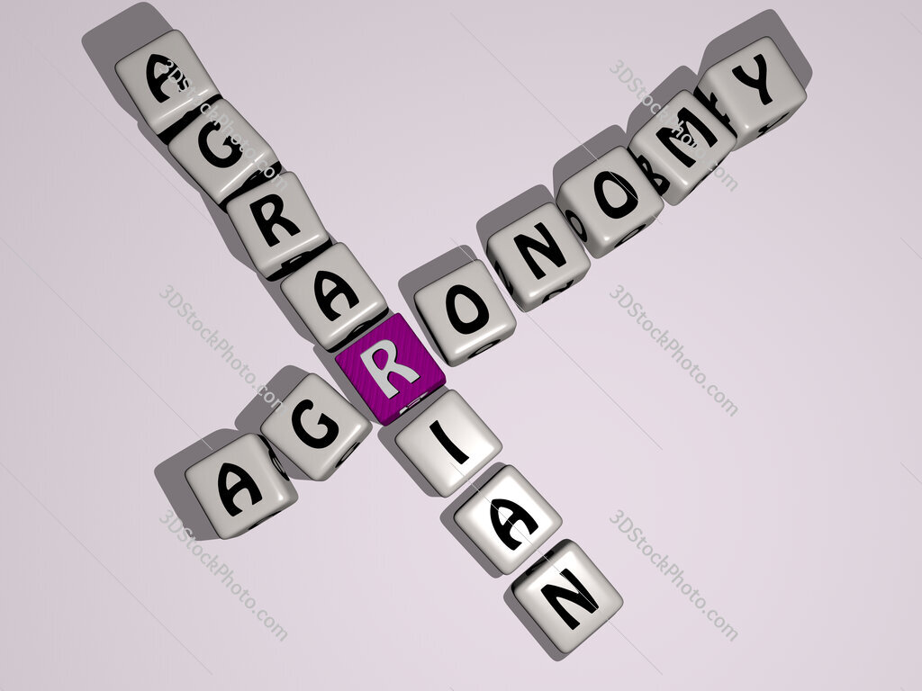 agronomy agrarian crossword by cubic dice letters
