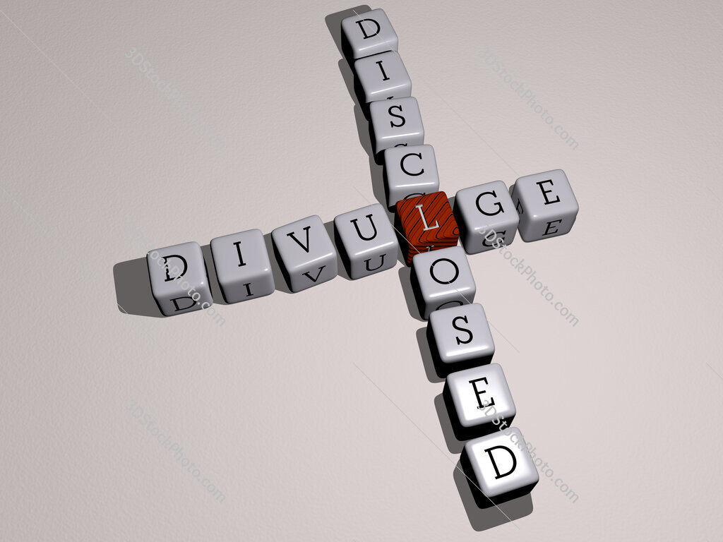 divulge disclosed crossword by cubic dice letters