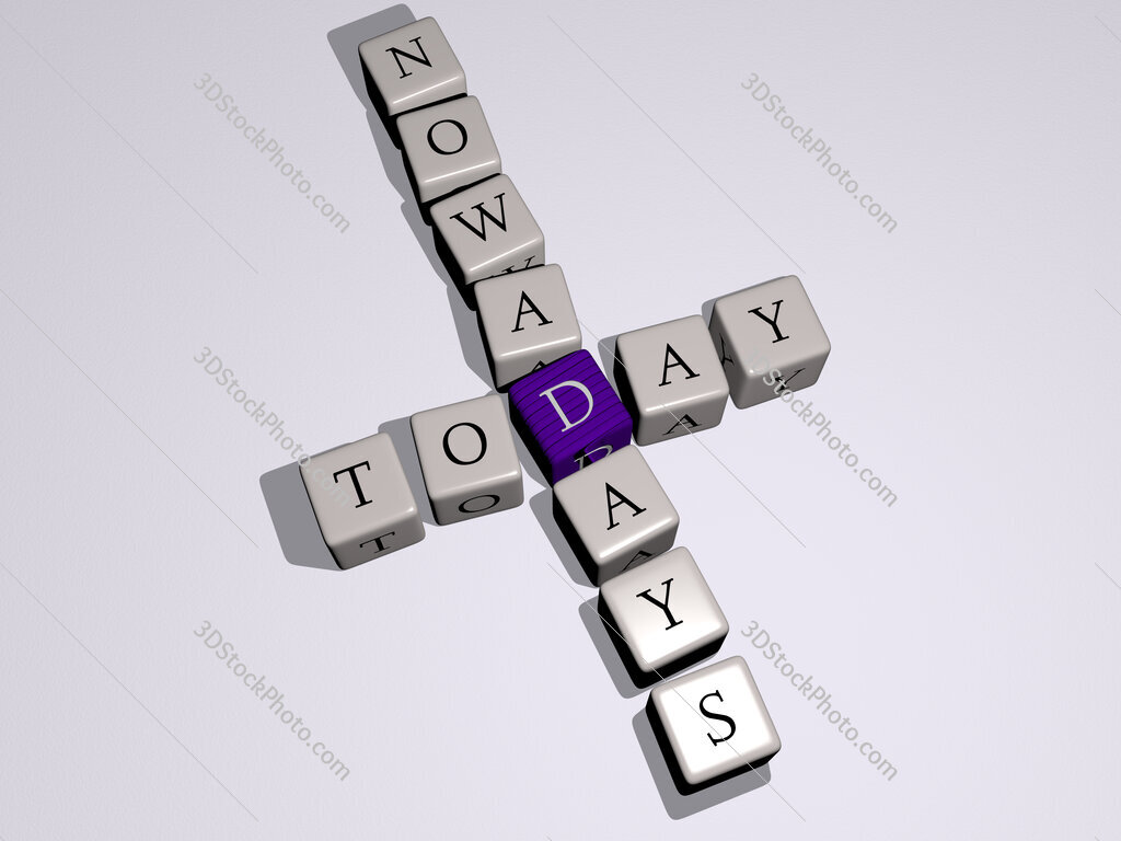 today nowadays crossword by cubic dice letters