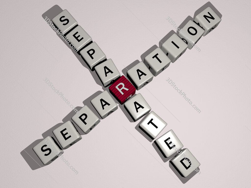 separation separated crossword by cubic dice letters