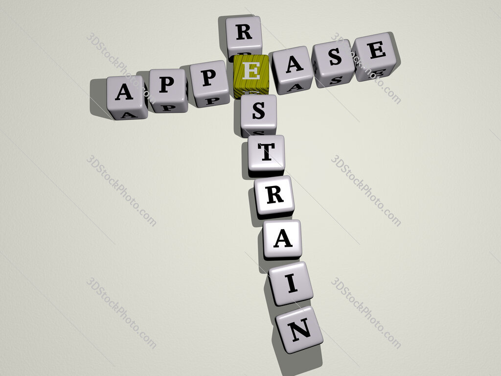 appease restrain crossword by cubic dice letters