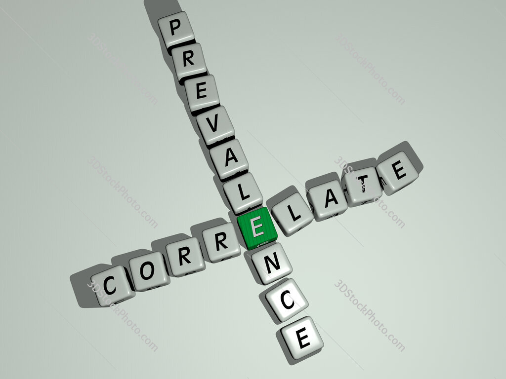 correlate prevalence crossword by cubic dice letters