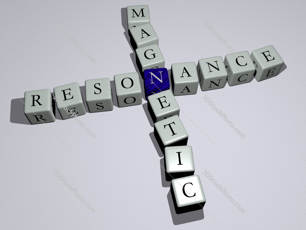 resonance magnetic crossword by cubic dice letters