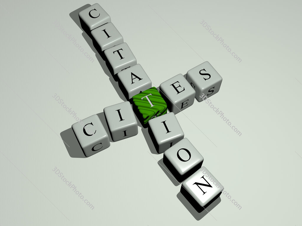 cites citation crossword by cubic dice letters