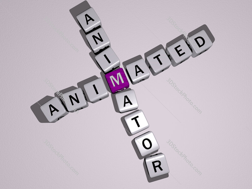 animated animator crossword by cubic dice letters