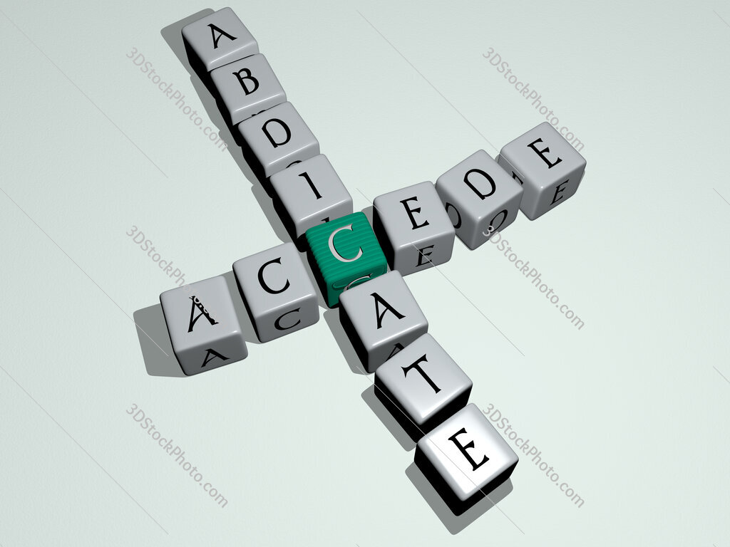 accede abdicate crossword by cubic dice letters