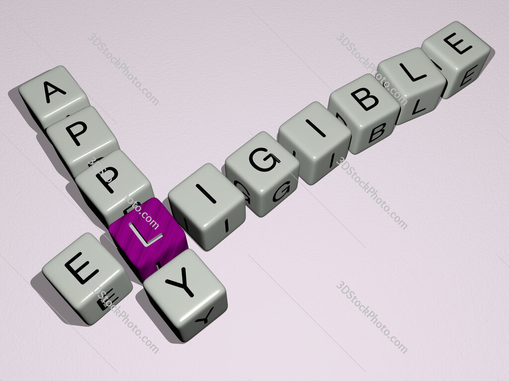 eligible apply crossword by cubic dice letters